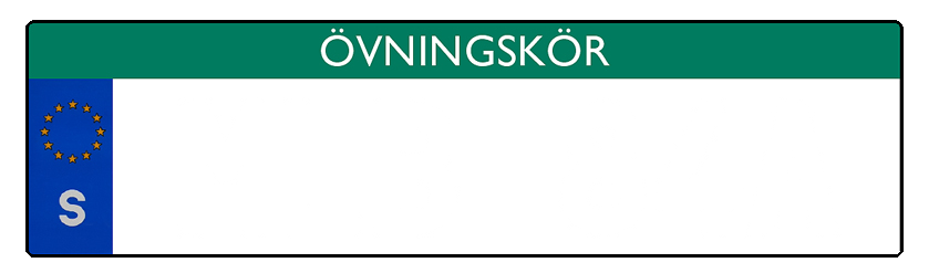 Swedish registration plate